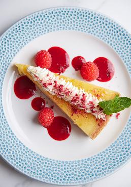 Delicious raspberry cake